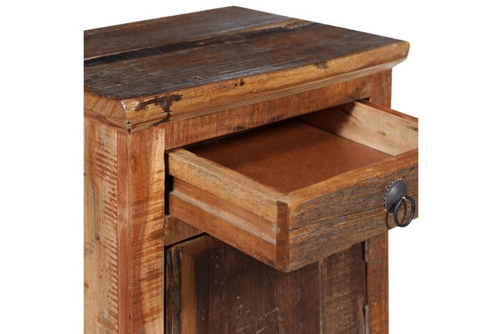 Sängbord massivt återvunnet trä - Brun - Möbler - Sovrum - Sängbord