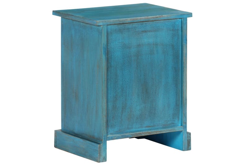 Sängbord massivt mangoträ 40x30x50 cm blå - Blå - Möbler - Sovrum - Sängbord