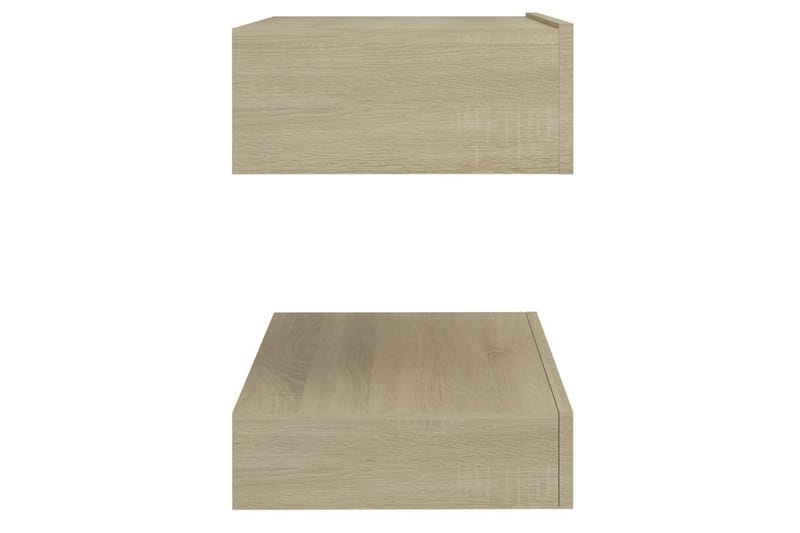 Sängbord sonoma-ek 60x35 cm spånskiva - Brun - Möbler - Sovrum - Sängbord