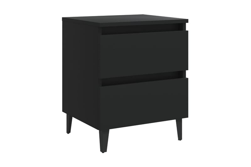 Sängbord svart 40x35x50 cm spånskiva - Svart - Möbler - Sovrum - Sängbord