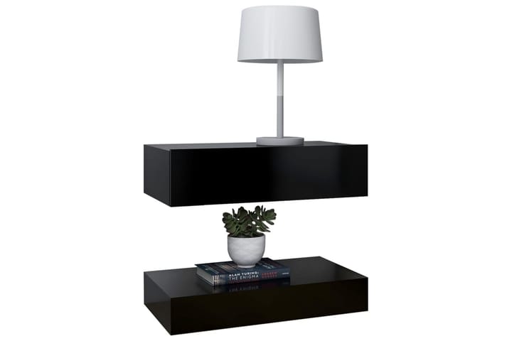 Sängbord svart 60x35 cm spånskiva - Svart - Möbler - Sovrum - Sängbord