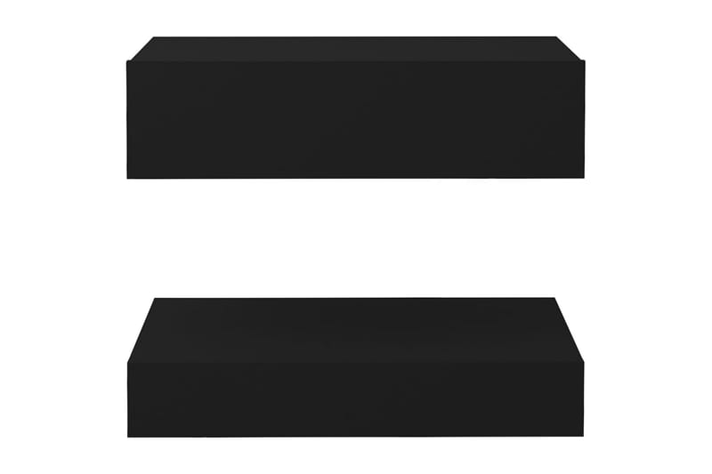 Sängbord svart 60x35 cm spånskiva - Svart - Möbler - Sovrum - Sängbord