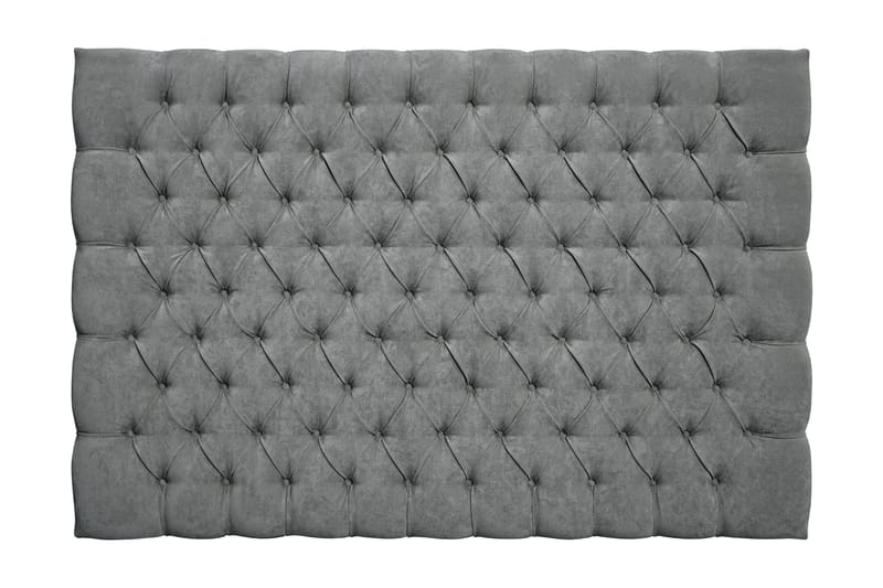 GRAND XL Sänggavel 180 cm Grå Sammet - Möbler - Sovrum - Sänggavlar