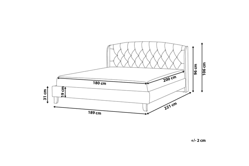 BORDEAUx Sängram 180x200 cm - Möbler - Sovrum - Sängram & sängstomme