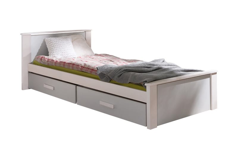 BRAZILEIRA Enkelsäng 80x180 cm Grå - Grå - Möbler - Sovrum - Sängram & sängstomme