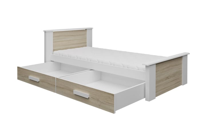 BRAZILEIRA Enkelsäng 90x200 cm Ek - Ek - Möbler - Sovrum - Sängram & sängstomme