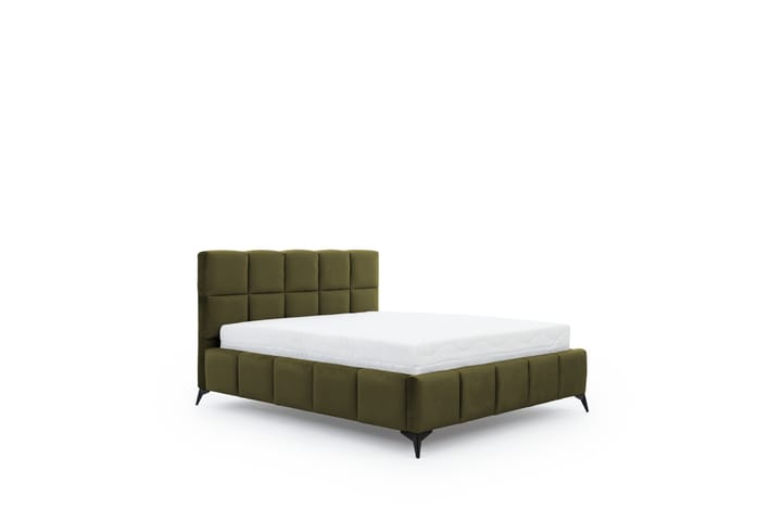 Nazira Sängram med Förvaring 140x200 cm Olivgrön - Möbler - Sovrum - Sängram & sängstomme