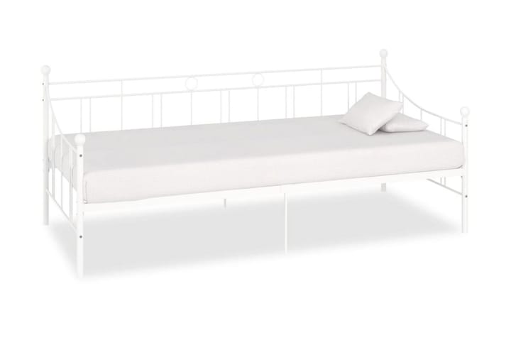 Ram till dagbädd vit metall 90x200 cm - Vit - Möbler - Sovrum - Sängram & sängstomme