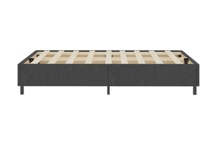 Resårsäng mörkgrå tyg 120x200 cm - Grå - Möbler - Sovrum - Sängram & sängstomme
