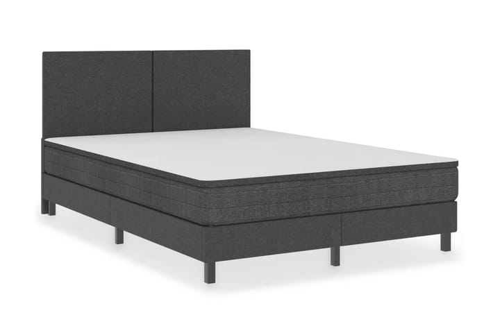 Resårsäng mörkgrå tyg 160x200 cm - Grå - Möbler - Sovrum - Sängram & sängstomme