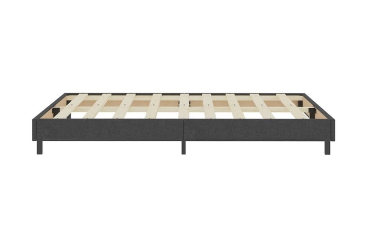 Resårsäng mörkgrå tyg 160x200 cm - Grå - Möbler - Sovrum - Sängram & sängstomme