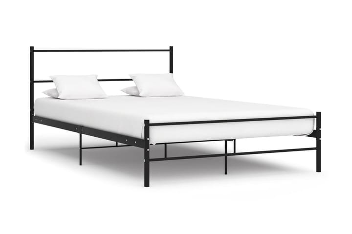 Sängram svart metall 140x200 cm - Svart - Möbler - Sovrum - Sängram & sängstomme