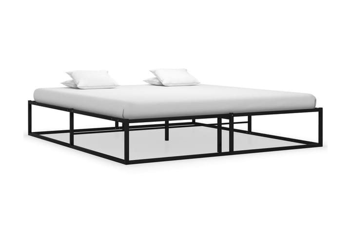 Sängram svart metall 160x200 cm - Svart - Möbler - Sovrum - Sängram & sängstomme
