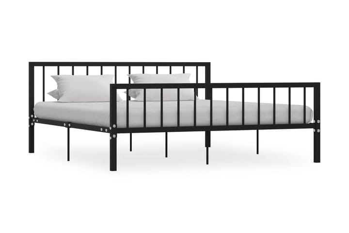 Sängram svart metall 180x200 cm - Svart - Möbler - Sovrum - Sängram & sängstomme