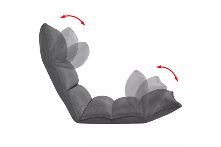 Golvstol vikbar tyg grå - Grå - Möbler - Spelrum - Sittsäckar