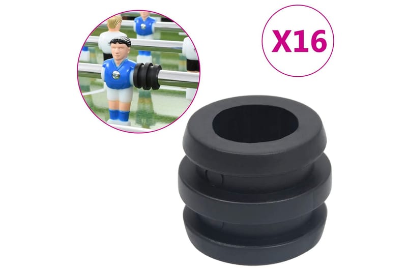Gummifjäder för fotbollsbord med 15,9/16 mm stavar 16 st - Möbler - Spelrum - Spelbord - Bordsfotboll