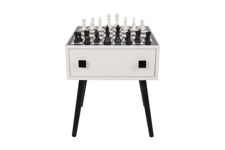 IREYNE Schackbord 50 cm Vit/Svart - Möbler - Spelrum - Spelbord - Schackbord
