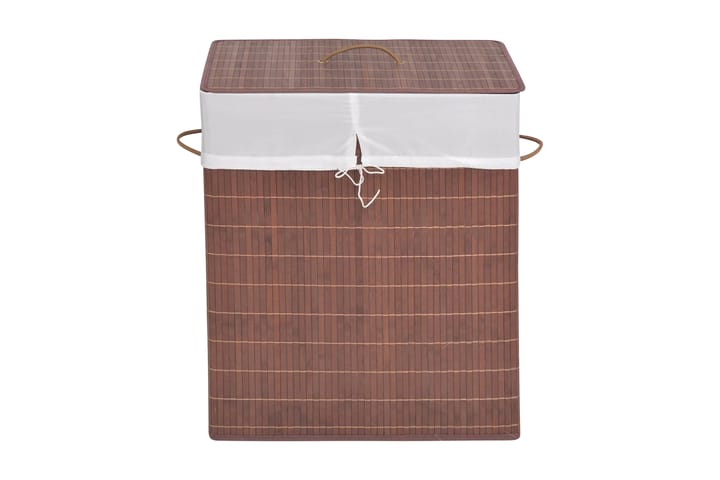 Tvättkorg i bambu rektangulär brun - Brun - Möbler - Tillbehör & accessoarer - Badrumstillbehör