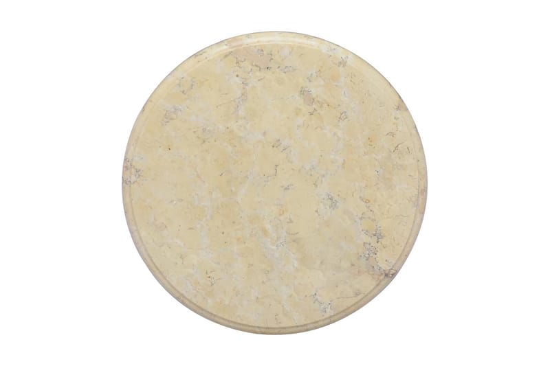 Bordsskiva gräddvit Ã˜40x2,5 cm marmor