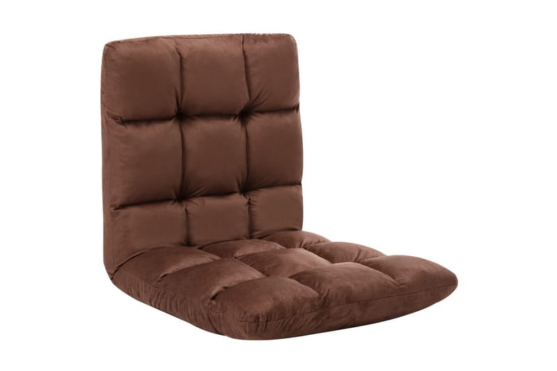 Golvstol vikbar brun mikrofiber - Brun - Möbler - Tillbehör & accessoarer - Tillbehör stolar