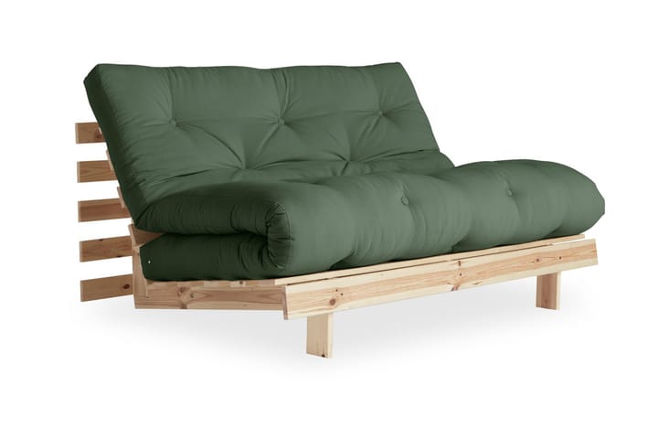 ROOTS RAW Bäddsoffa Olivgrön/Trä/Natur - Karup Design - Möbler - Vardagsrum - Bäddsoffor - Futon - Futon soffa