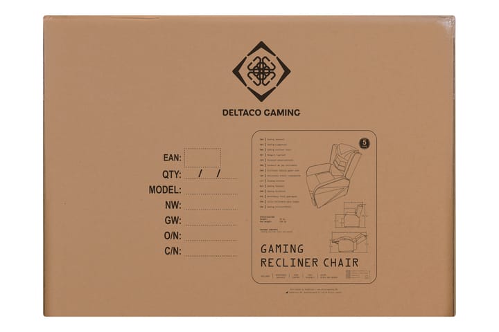 Deltaco Gaming Fåtölj Svart - Deltaco Gaming - Möbler - Vardagsrum - Fåtöljer - Biofåtöljer & reclinerfåtöljer