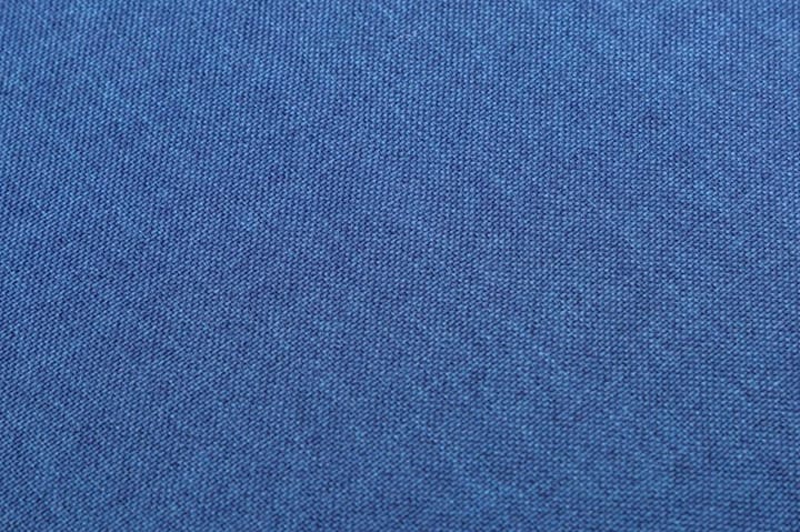 Fåtölj och fotpall 2 delar blå tyg - Blå - Möbler - Vardagsrum - Fåtöljer - Clubfåtöljer