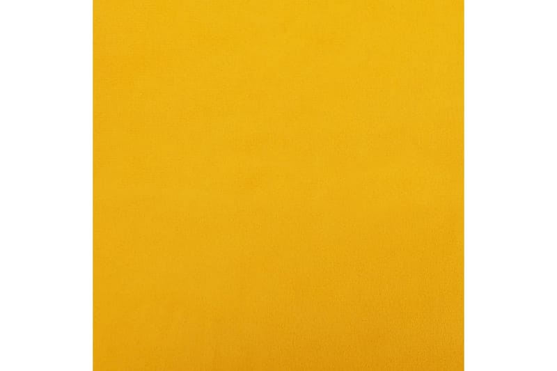 Fotpall gul 78x56x32 cm sammet - Gul - Möbler - Vardagsrum - Fåtöljer & fotpallar - Fotpall