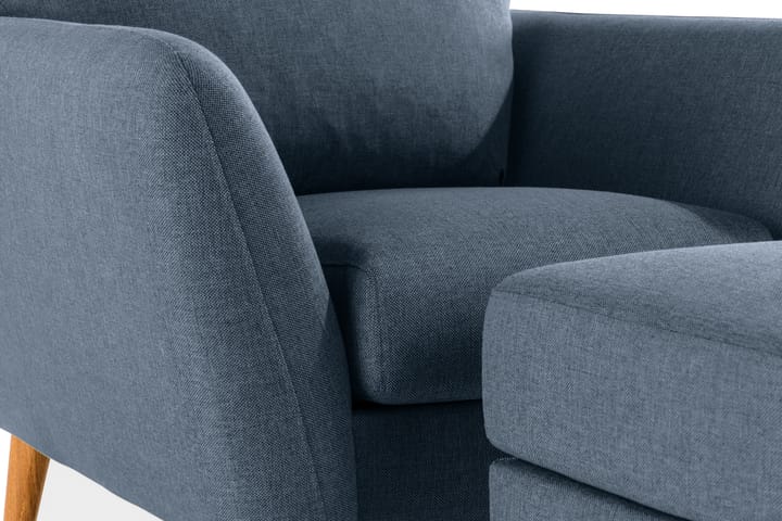 OSCAR Fåtölj+Pall Blå - Möbler - Vardagsrum - Fåtöljer