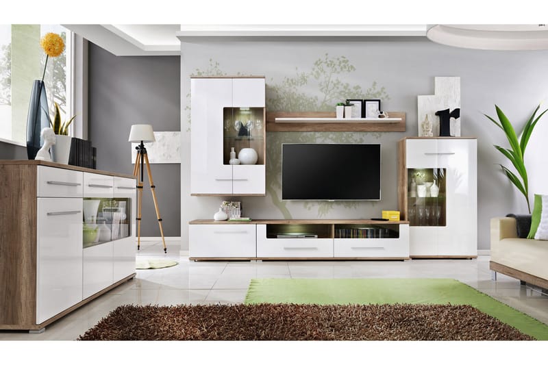 Saala Vardagsrumsset - Vit - Möbler - Vardagsrum - Möbelset för vardagsrum