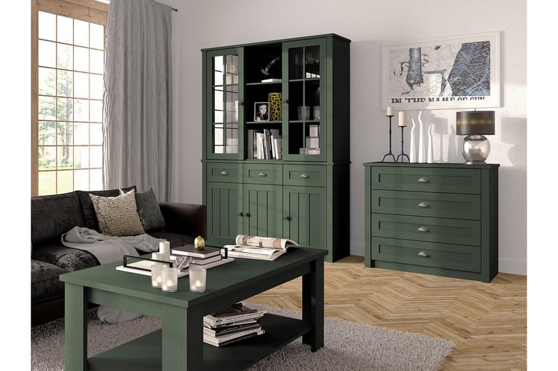 SAULTA Möbelset För Vardagsrum Grön - Grön - Möbler - Vardagsrum - Möbelset för vardagsrum