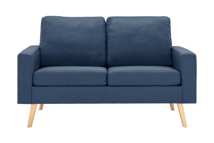 2-sitssoffa blå tyg - Blå - Möbler - Vardagsrum - Soffor - 2-sits soffor