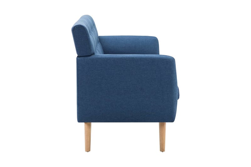 3-sitssoffa med tygklädsel 172x70x82 cm blå - Blå - Möbler - Vardagsrum - Soffor - 3-sits soffor