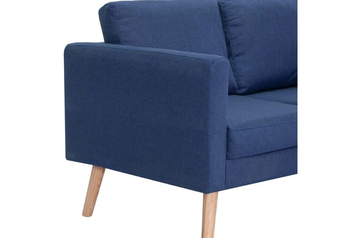 3-sitssoffa tyg blå - Blå - Möbler - Vardagsrum - Soffor - 3-sits soffor