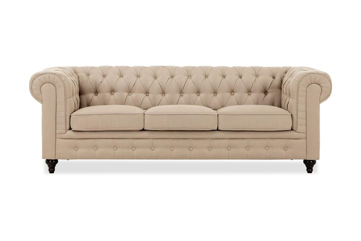 CHESTERFIELD 3-sits Soffa Beige