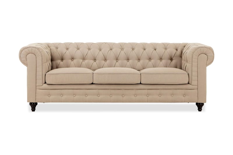 CHESTERFIELD 3-sits Soffa Beige