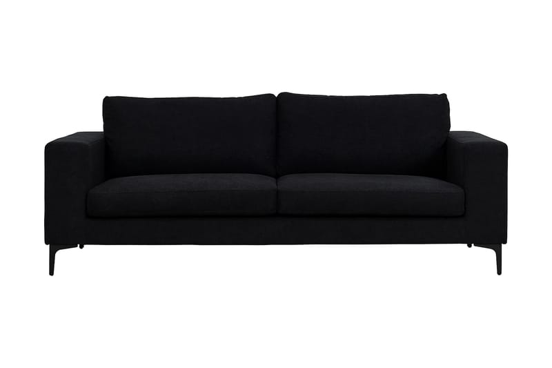 WILSON 3-sits soffa Svart