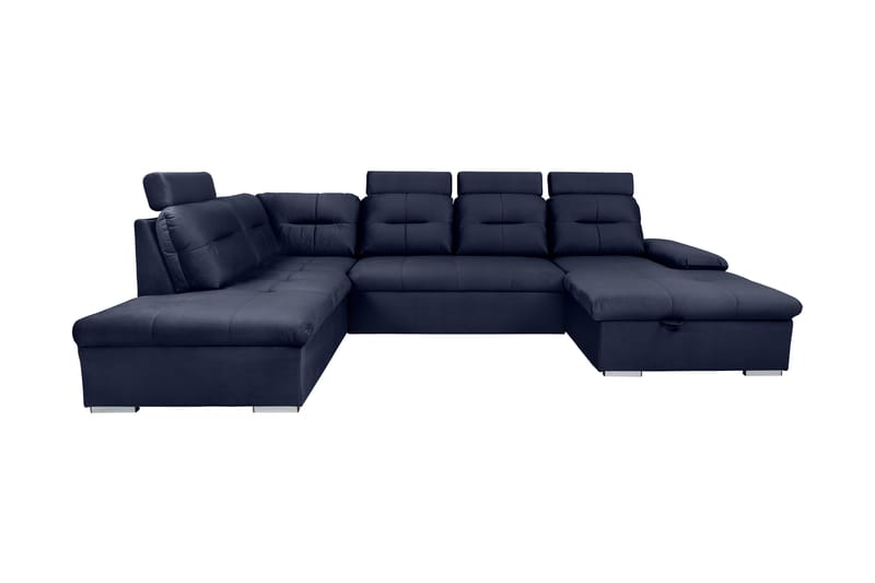 POLOPE 4-sits U-soffa Mörkblå