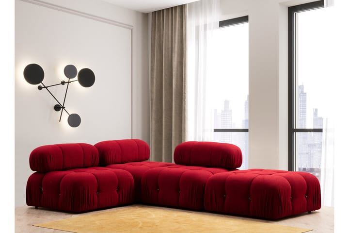 BELGIN Mittmodul 95 cm Röd - Möbler - Vardagsrum - Soffor - Modulsoffor - Mittmodul
