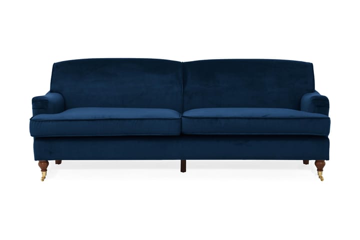 WALLACE 3-sits soffa Mörkblå Sammet - Möbler - Vardagsrum - Soffor - Sammetssoffor