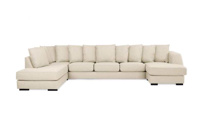 CLARKSVILLE U-soffa Large med Divan Höger Kuvertkuddar Beige