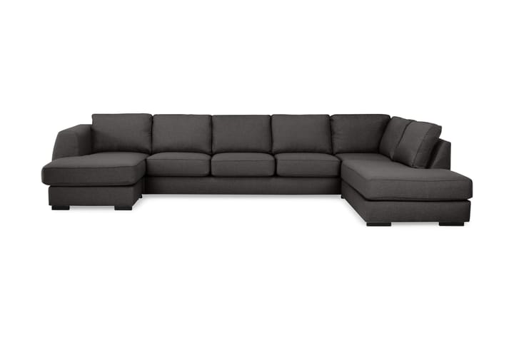 CLARKSVILLE U-soffa Large med Divan Vänster Mörkgrå