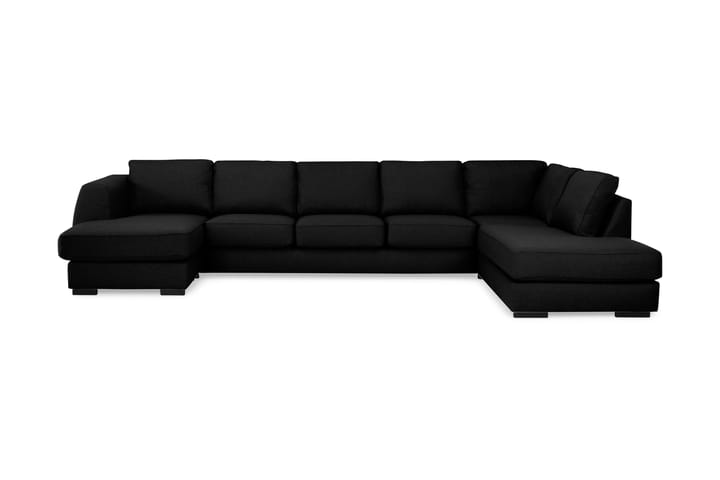 CLARKSVILLE U-soffa Large med Divan Vänster Svart