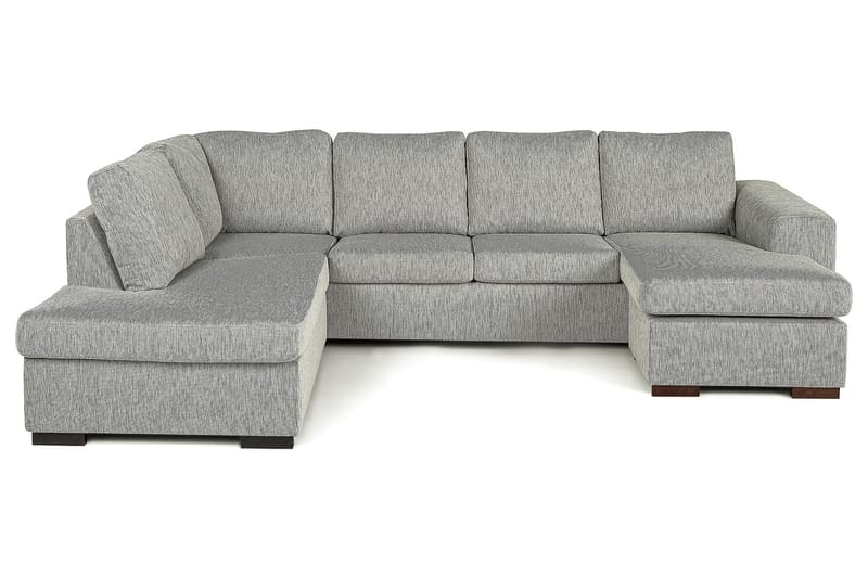 CONNECT U-soffa med Divan Höger Finvävt Tyg Mörkgrå - Skräddarsy färg och tyg - Möbler - Vardagsrum - Soffor - U-soffor
