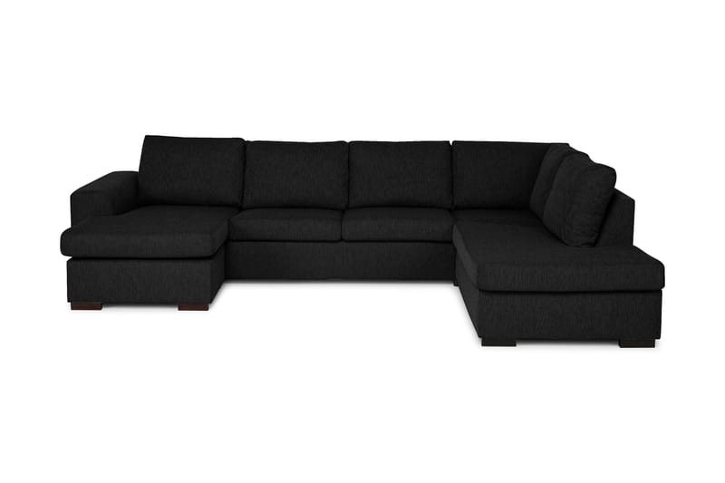 CONNECT U-soffa XL med Divan Vänster Svart
