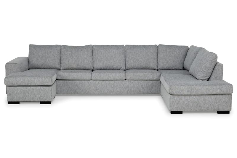 CONNECT U-soffa XXL med Divan Vänster Finvävt Tyg Orange - Skräddarsy färg och tyg - Möbler - Vardagsrum - Soffor - U-soffor
