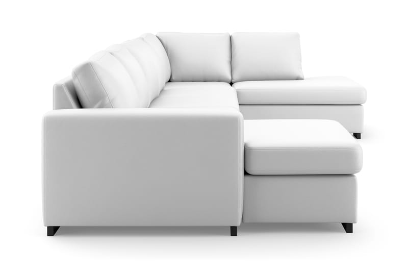 DAWSON U-soffa Large med Divan Vänster Konstläder Vit - Möbler - Vardagsrum - Soffor - U-soffor