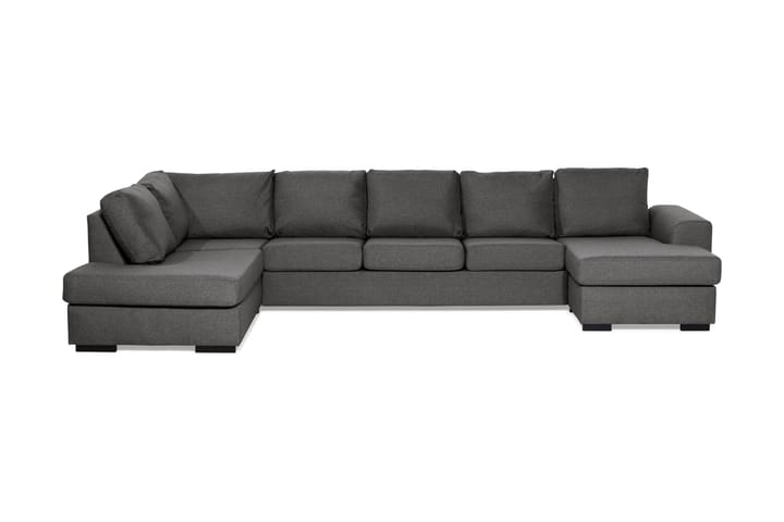 NASHVILLE U-soffa Large med Divan Höger Mörkgrå