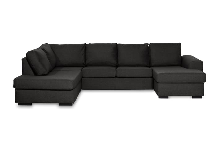 NASHVILLE U-soffa Large med Divan Höger Svart