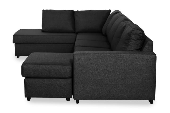 NASHVILLE U-soffa Large med Divan Höger Svart - Möbler - Vardagsrum - Soffor - U-soffor